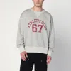 Polo Ralph Lauren Gray Loopback Sweatshirt With Graphic In Gray