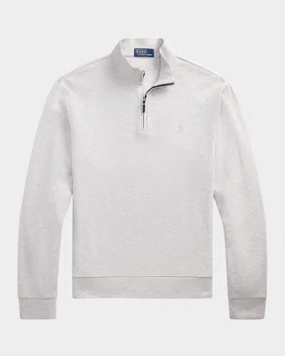 Polo Ralph Lauren Men's Luxury Double-knit Jacquard Sweater In Grey Multi