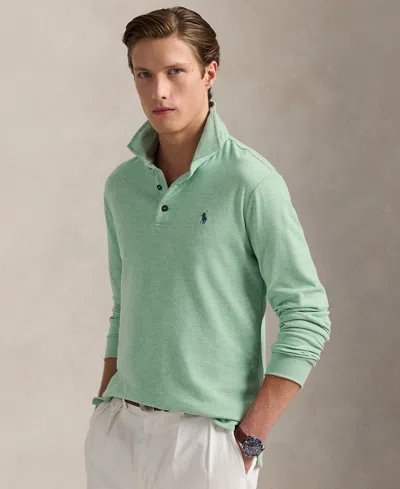 Polo Ralph Lauren Men's Luxury Jersey Polo-collar Pullover In Green