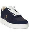 Polo Ralph Lauren Men's Masters Court Leather & Suede Sneakers In Black
