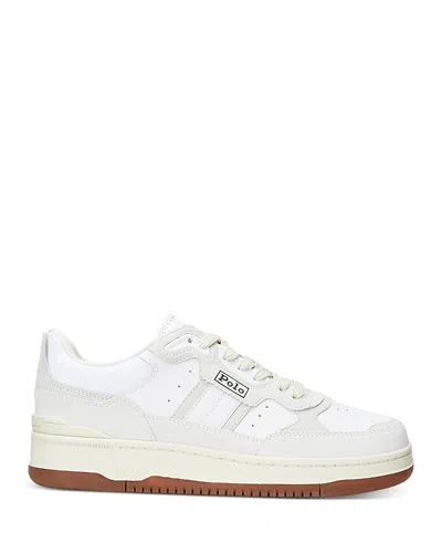 Polo Ralph Lauren Men's Masters Sport Lace Up Sneakers In Weiss