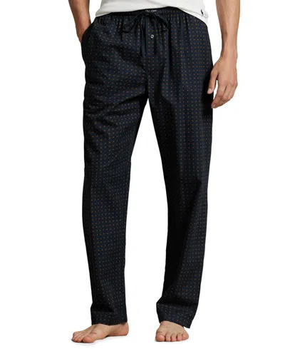 Polo Ralph Lauren Men's Medallion Motif Printed Pajama Pants In Black
