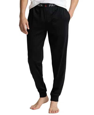 Polo Ralph Lauren Men's Mercerized Cotton Pajama Joggers In Polo Black