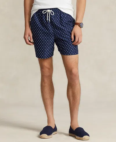 Polo Ralph Lauren Men's Mesh-lined Swim Trunks In Swim Dot