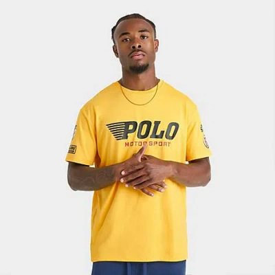 Polo Ralph Lauren Men's Motorsport Graphic T-shirt In Yellow