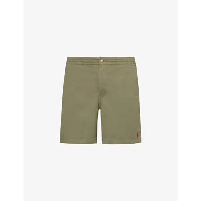 Polo Ralph Lauren Mens Mountain Green Classic-fit Brushed-twill Stretch-cotton Shorts