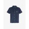 POLO RALPH LAUREN POLO RALPH LAUREN MEN'S NEWPORT NAVY REGULAR-FIT TERRY-TEXTURE COTTON AND RECYCLED POLYESTER-BLEND S