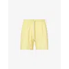 POLO RALPH LAUREN POLO RALPH LAUREN MEN'S OASIS YELLOW TRAVELLER LOGO-EMBROIDERED STRETCH RECYCLED-POLYESTER SWIM SHOR
