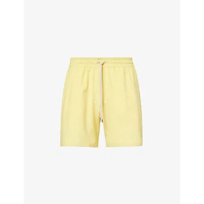 Polo Ralph Lauren Mens Oasis Yellow Traveller Logo-embroidered Stretch Recycled-polyester Swim Short