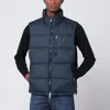 Polo Ralph Lauren Mens Annual Core Padded Regular-fit Recycled-polyester-down Gilet Polo Black In Blue