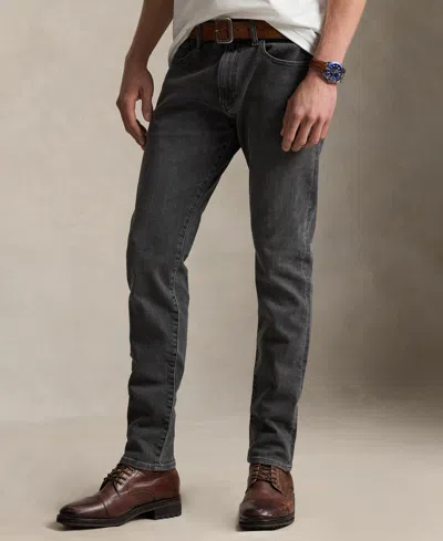 Polo Ralph Lauren Men's Parkside Active Taper Zip-fly Stretch Jeans In Gray