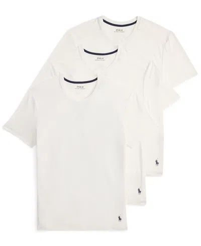 Polo Ralph Lauren Men's Performance Sport Crewneck Undershirt, 3-pack In White