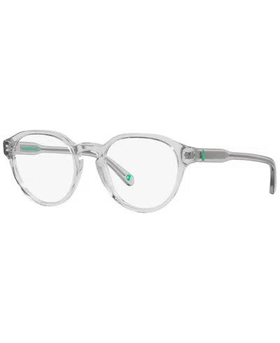 Polo Ralph Lauren Men's Phantos Eyeglasses, Ph2233 In Shiny Transparent Light Gray