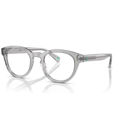 Polo Ralph Lauren Men's Phantos Eyeglasses, Ph2262 50 In Shiny Transparent Gray