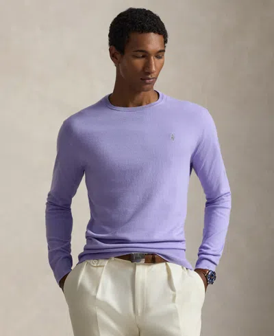 Polo Ralph Lauren Slim-fit Sweater In Purple