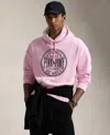 Polo Ralph Lauren Pink Pony Print Relaxed Fit Hoodie In Pink