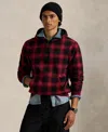 Polo Ralph Lauren Men's Plaid Long-sleeve Hoodie In Red