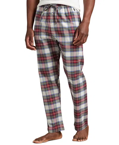 Polo Ralph Lauren Men's Plaid Pattern Flannel Yarn Dyed Drawstring Pajama Pants In Multi
