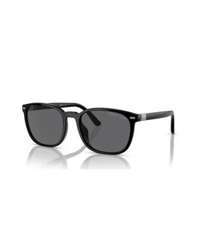 Polo Ralph Lauren Men's Polarized Sunglasses, Ph4208u In Shiny Black