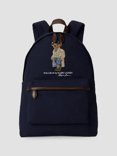Polo Ralph Lauren Men's Polo Bear Canvas Backpack In Blue