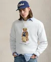 Polo Ralph Lauren Felpa In Misto Cotone Bianco  Uomo In Gray