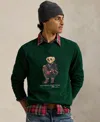Polo Ralph Lauren Logo-print Cotton-blend Jersey Sweatshirt In Green