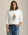Polo Ralph Lauren White Cotton Blend Sweatshirt In Cr24 White Explorer Bear