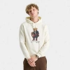 Polo Ralph Lauren Polo Bear Fleece Graphic Hoodie In Neutral