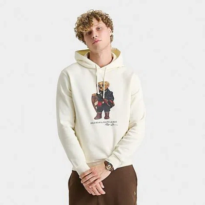 POLO RALPH LAUREN MEN'S POLO BEAR HOLIDAY FLEECE PULLOVER HOODIE