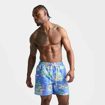 Polo Ralph Lauren Men's Polo Bear Traveler Swim Shorts In Multi