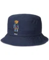 Polo Ralph Lauren Polo Bear Twill Bucket Hat In Navy