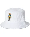 Polo Ralph Lauren Chino Novelty Bear Loft Bucket Hat In White