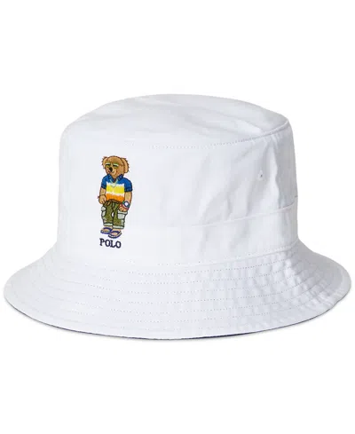 POLO RALPH LAUREN MEN'S POLO BEAR TWILL BUCKET HAT