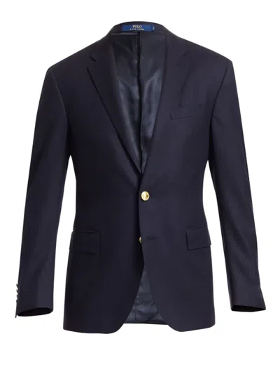 Polo Ralph Lauren Men's The Iconic Doeskin Two-button Blazer In Navy
