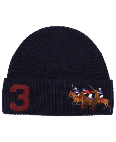 Polo Ralph Lauren Polo Match Beanie In Black