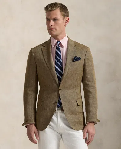 Polo Ralph Lauren Men's Polo Modern Linen Twill Sport Coat In Brown