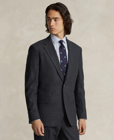 Polo Ralph Lauren Men's Polo Modern Wool-blend Flannel Jacket In Dark Grey