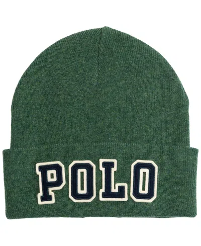 Polo Ralph Lauren Men's Polo Patch Beanie Hat In Green