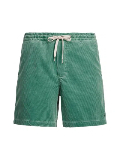 Polo Ralph Lauren Corduroy Drawstring-fastening Shorts In Green