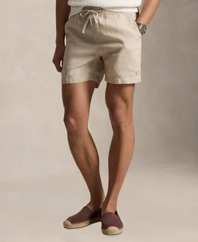 Polo Ralph Lauren Men's Polo Prepster Linen Shorts In Neutral