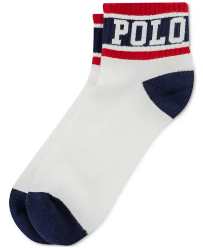Polo Ralph Lauren Men's Polo Quarter Socks In White