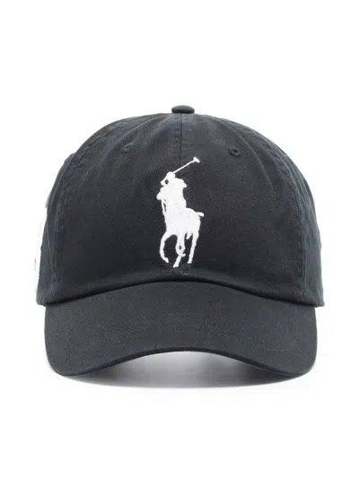 Pre-owned Polo Ralph Lauren Men's  Big Pony Chino Sport Cap In Black