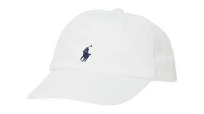 Pre-owned Polo Ralph Lauren Men's  Boys Cotton Child Baseball Cap In White