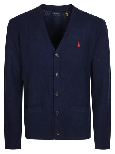 Polo Ralph Lauren Men's  Braided Cardigan In Blu