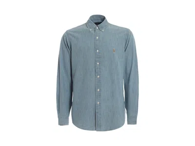 Pre-owned Polo Ralph Lauren Men's  Classic Fit Sport Shirt In Chambray
