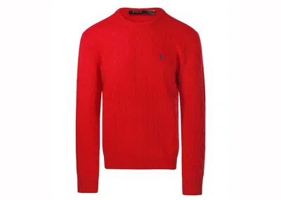 Pre-owned Polo Ralph Lauren Men's  Classic Wool Pullover In Park Ave Red