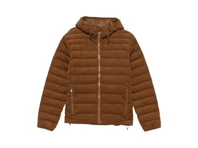 Pre-owned Polo Ralph Lauren Men's  Corduroy Puffer Jacket In Brown