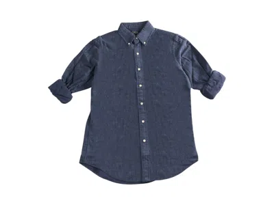 Pre-owned Polo Ralph Lauren Men's  Cotton Long Sleeved Buttonup In Blue