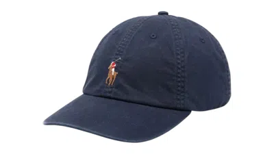 Pre-owned Polo Ralph Lauren Men's  Cotton Stretch Chino Sport Cap In Nautical Ink