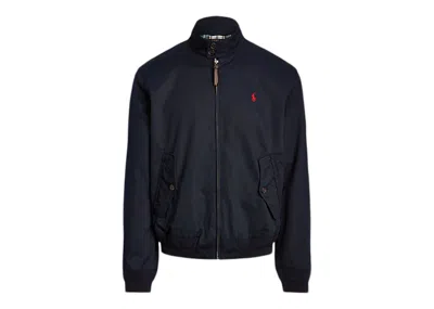 Pre-owned Polo Ralph Lauren Men's  Cotton Twill Jacket In Collection Navy Blue/red